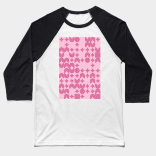 Valentines Day Geometric Pattern - Flowers #9 Baseball T-Shirt